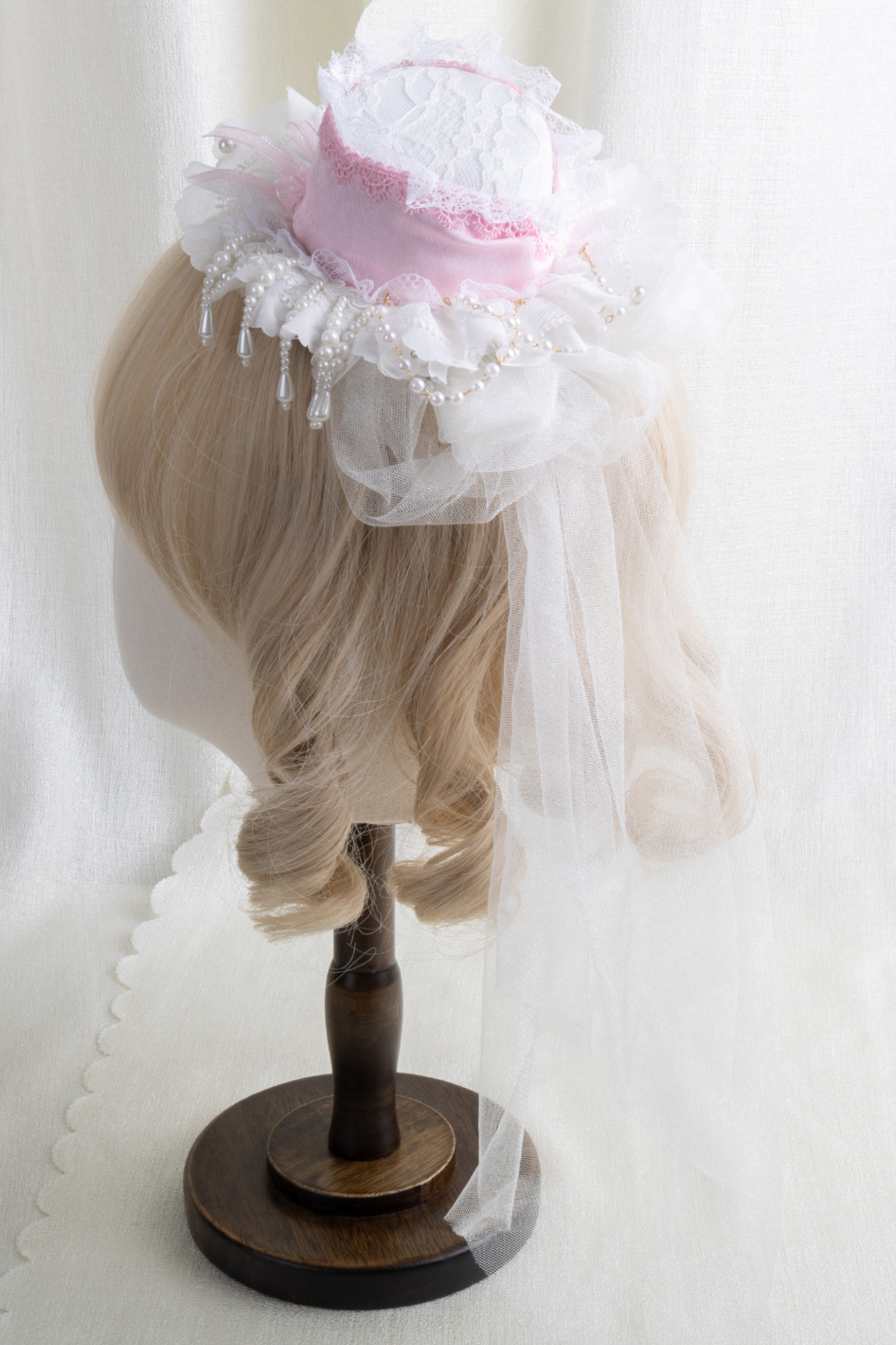 レースハットロリータクリップ