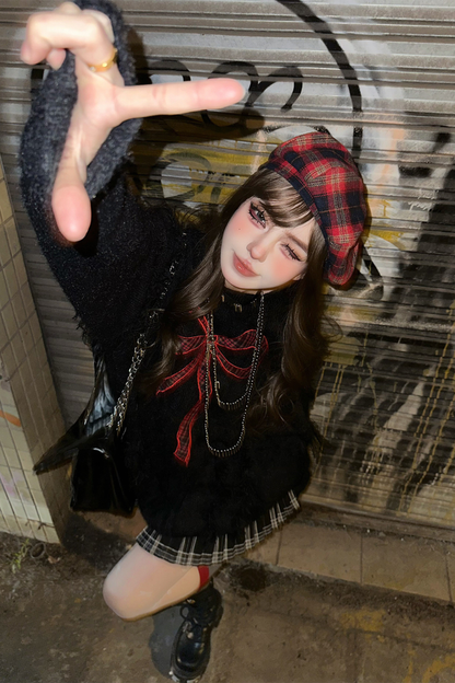 レッドリボンスイートセーター