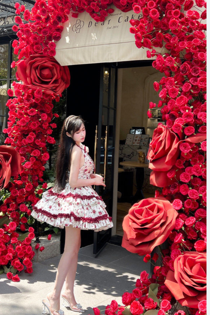 ロマンティックスイートロマンローズドレス+ヘアアクセサリー