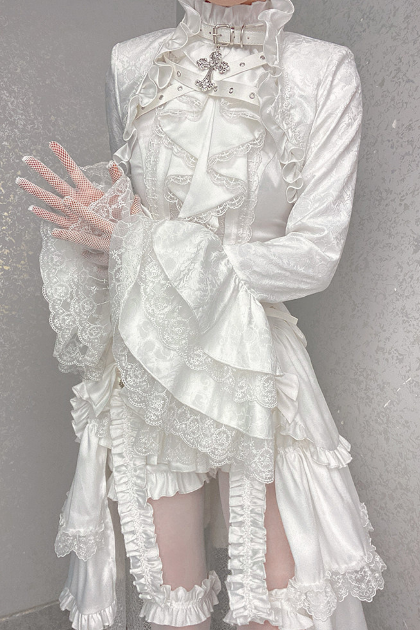 퓨어 프린스 재킷 + 상의 + 바지 + 거들 + 리본