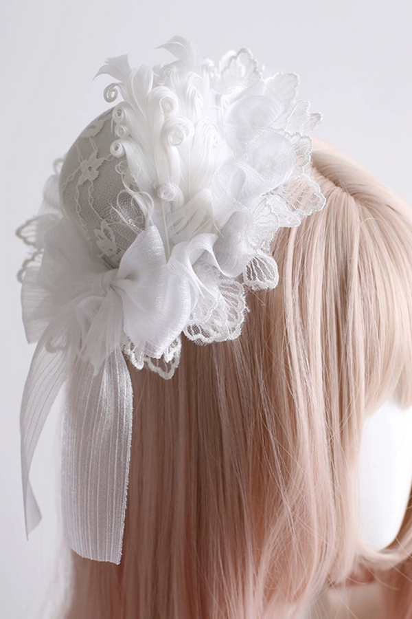 Gorgeous feather Lolita hair accessories