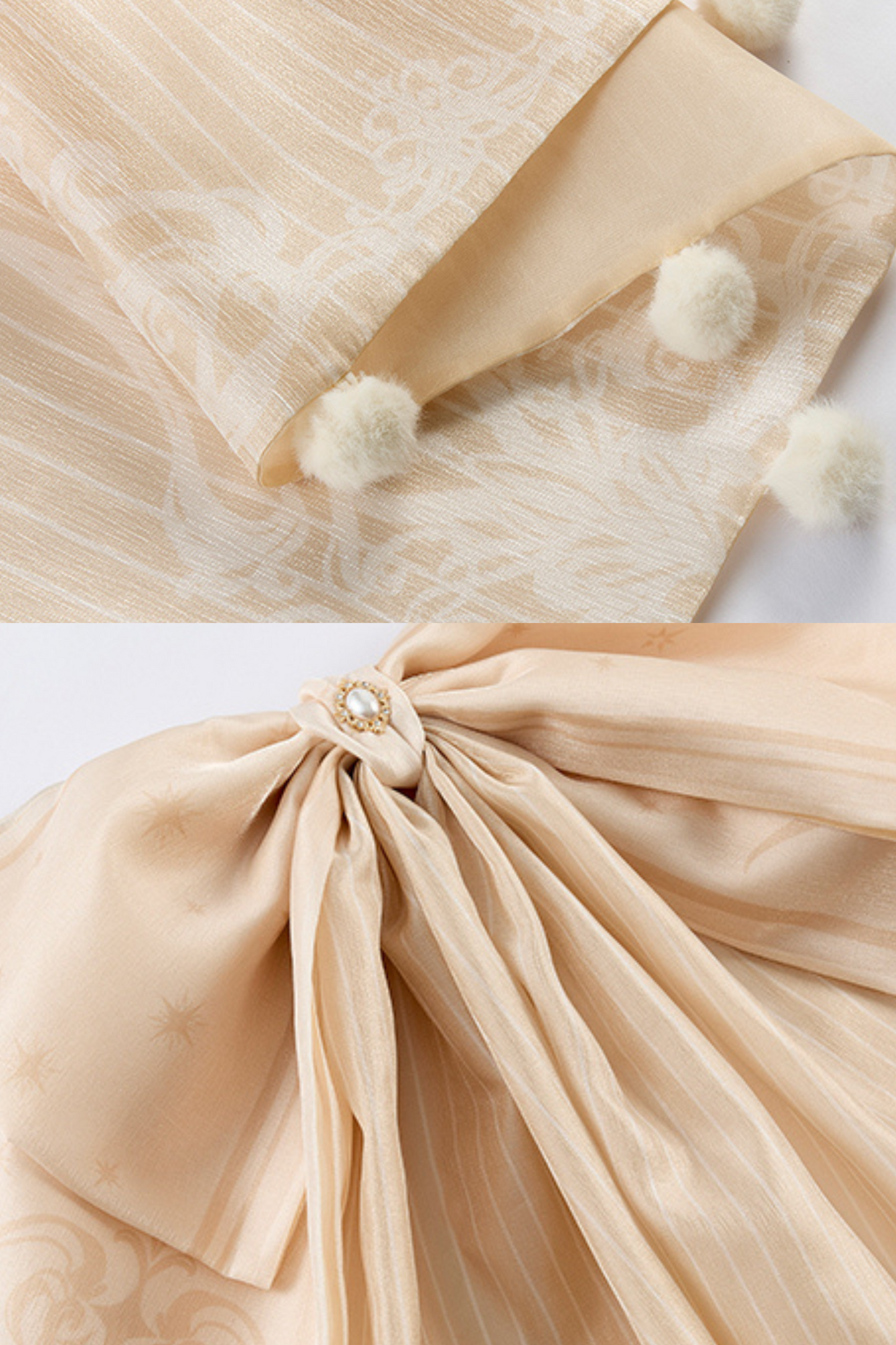 白雪プリンセスロリータドレス+ボンネット+レースチョーカー