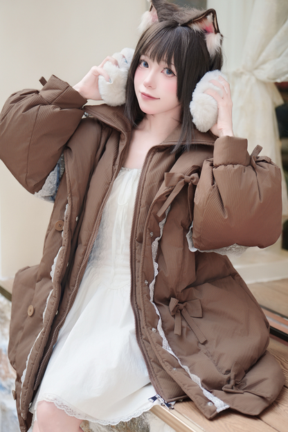 Sweet Hooded Down Jacket