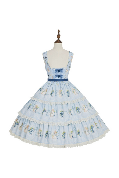 ベニーズブルーベリーガーデンロリータジャンパースカート+ドレス+インナーシャツ