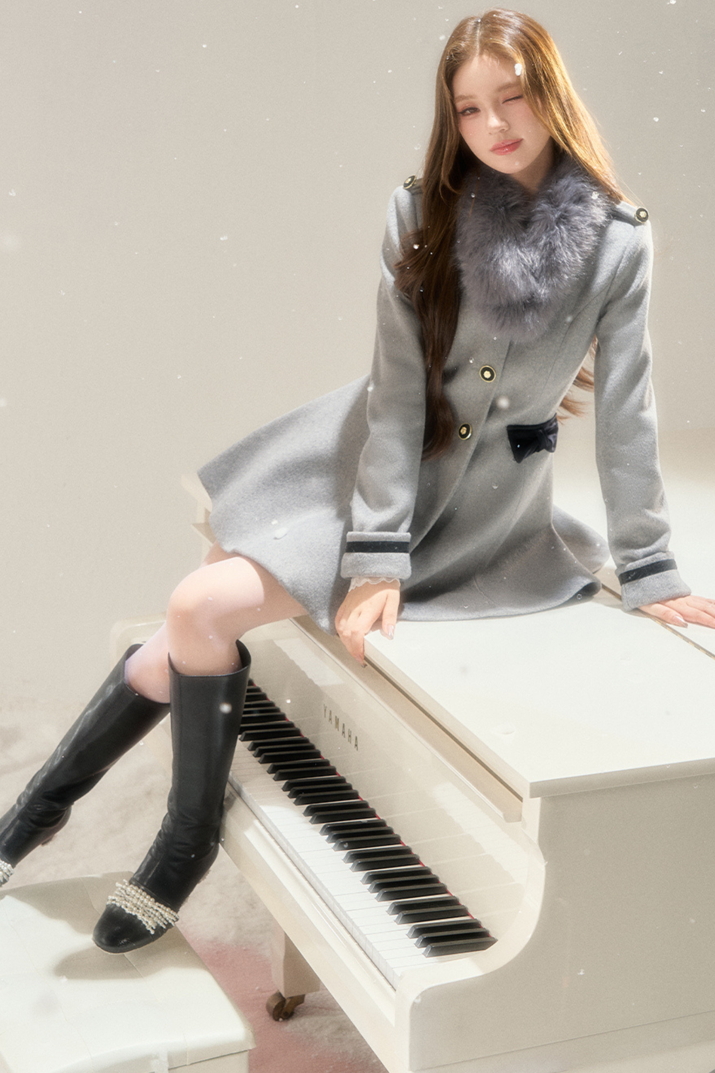 Old French Hepburn Wool Coat