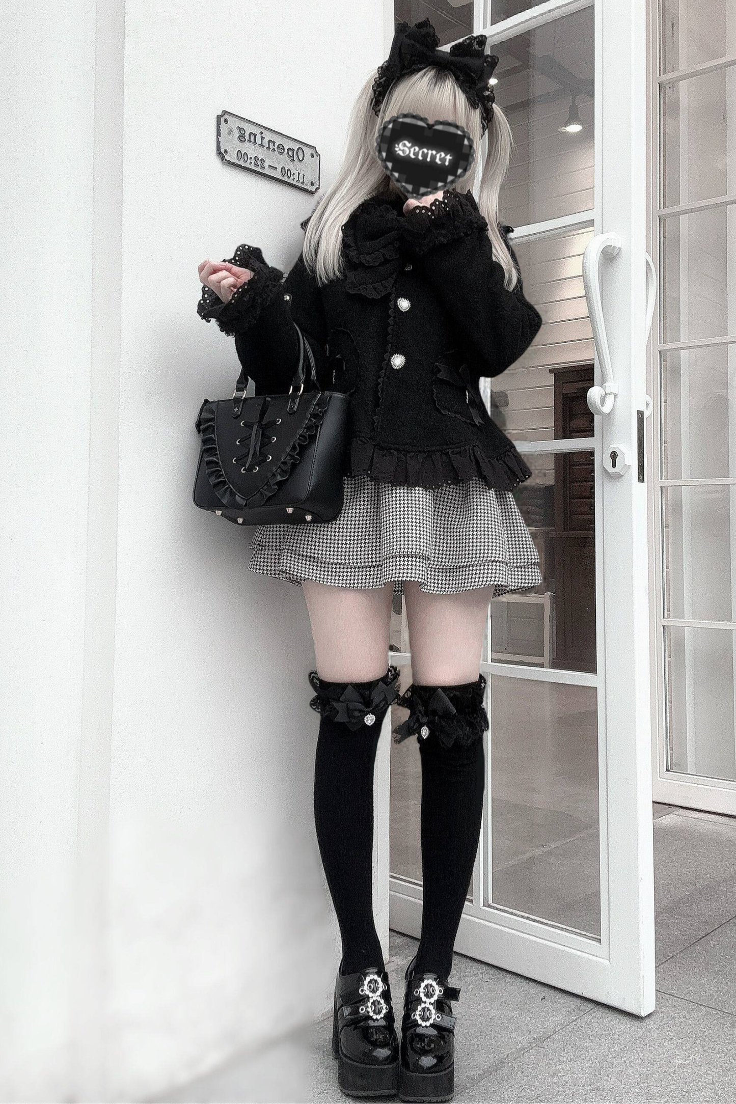 レースリボンスリムスイートコート