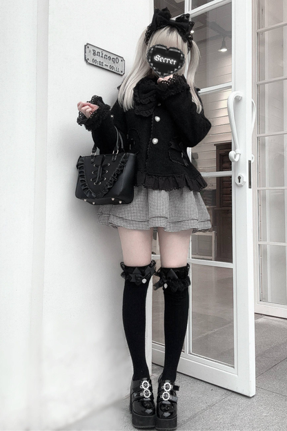 レースリボンスリムスイートコート