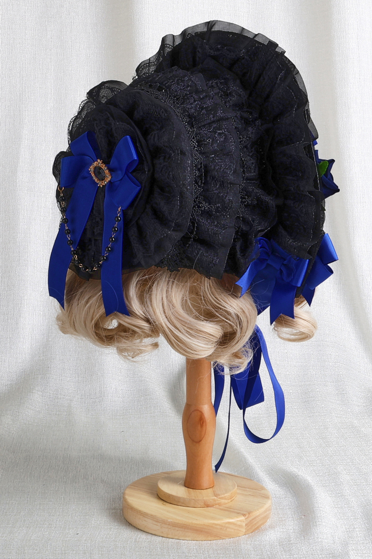 リボンゴシックロリータボンネット