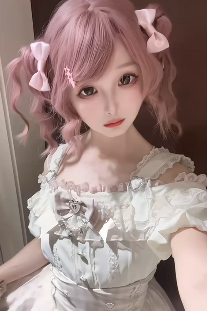 【予約商品】量産オフショルダートップス+ハイウエストスカート