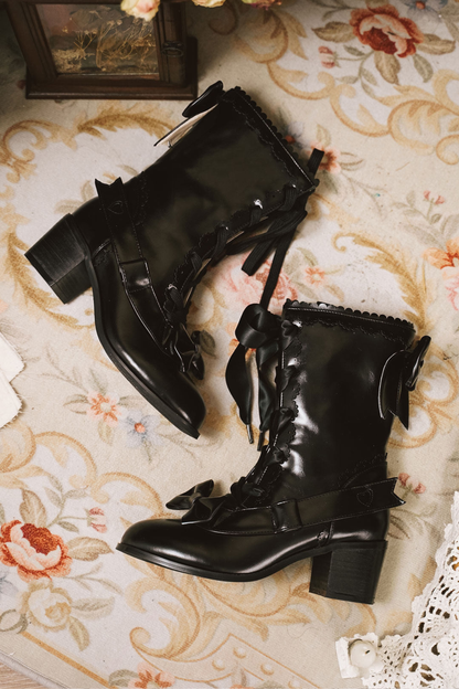 Sheep puff retro boots