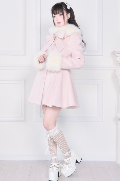 ビッグリボンフレアコート