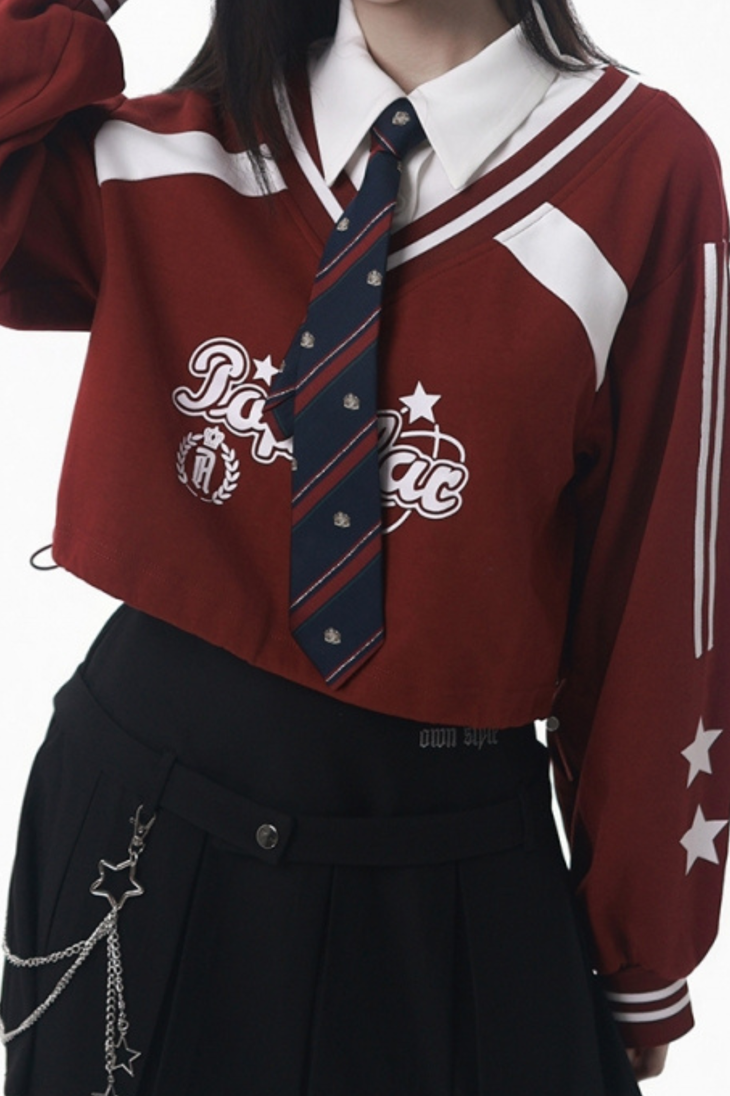 American College Sweatshirt + Tie + Pants + Skirt