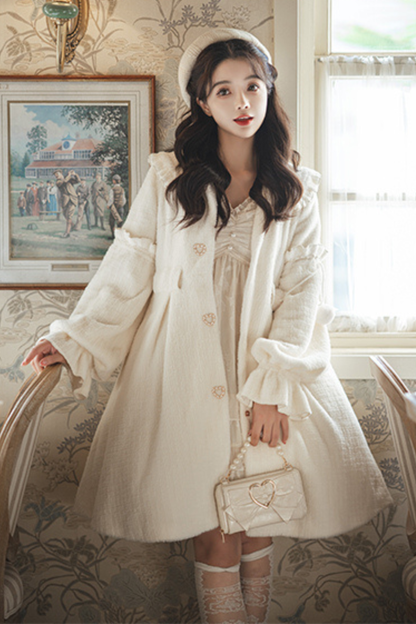 【予約商品】ウォームラビットファーロリータコート