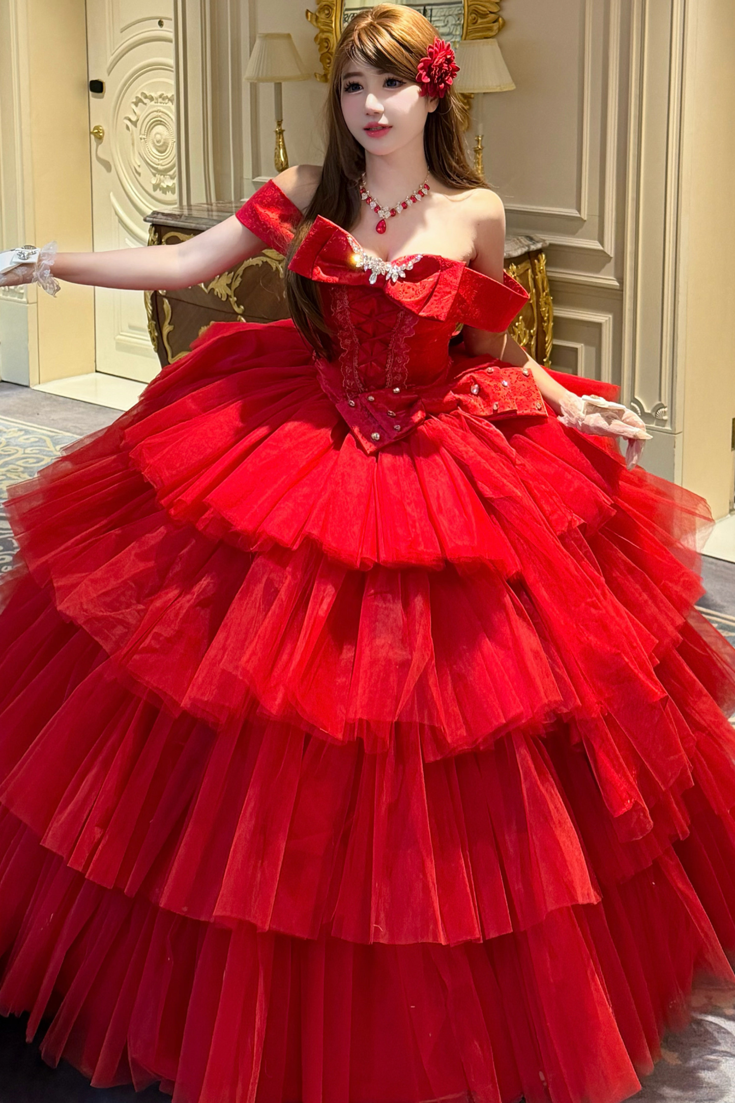 [3월 31일 예약마감] 엘레강스 퍼피 이터널 롱 스커트 + 리본 테일