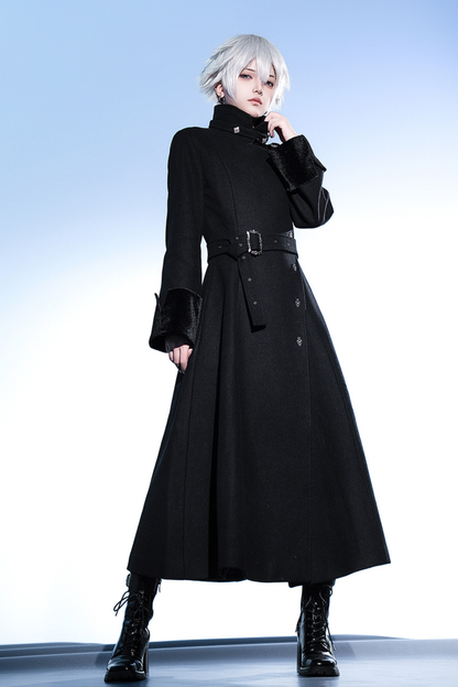 スタンドネック皇子ロングコート