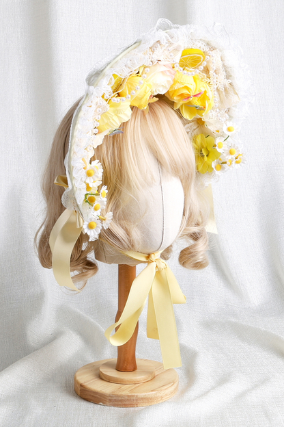 プリンセスティーパーティーロリータボンネット