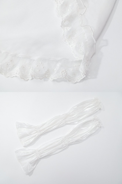 Heavy Shatindal Cami Sole Dress + Lace Asymmetrical Shawl