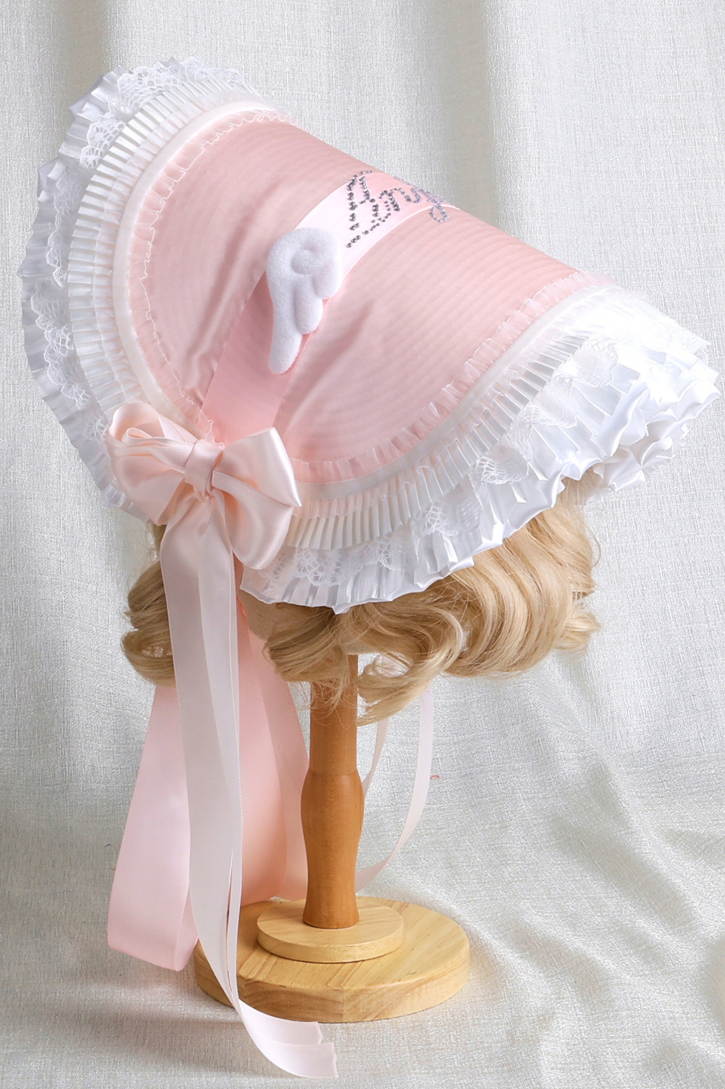 Baby feather doll Lolita flat hat + hood