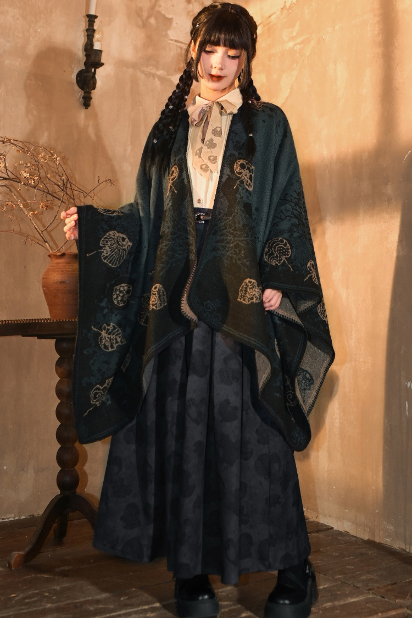 China Jacquard Long Cloak