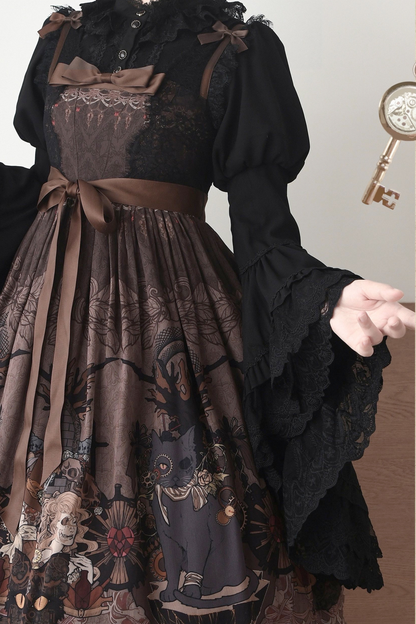 Stand collar princess sleeve Lolita blouse