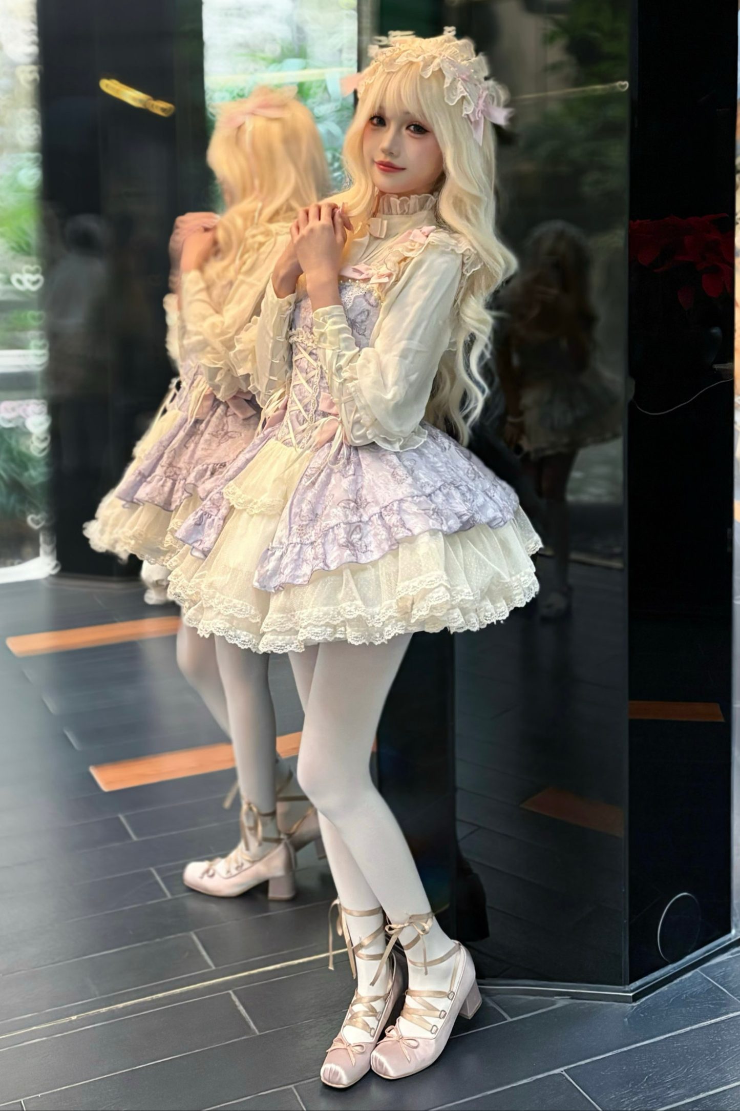 Butterfly Jacquard Sweet Princess Lolita Dress