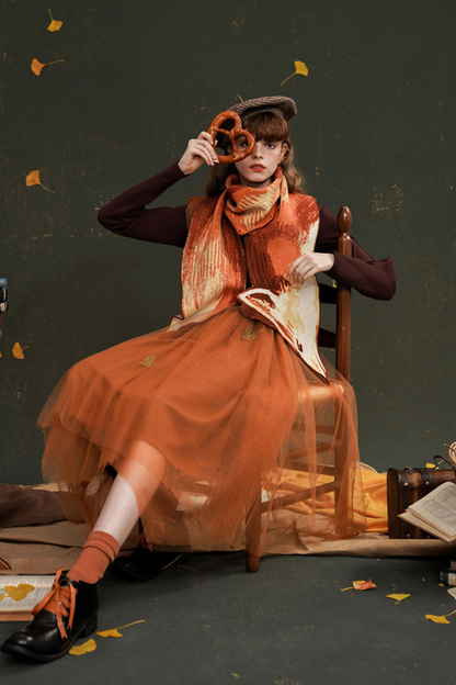 スイングガーゼチュチュスカートサスペンダースカート