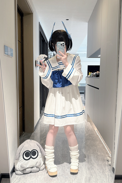 セーラー サブカルチャーワンピース+ビックリボン