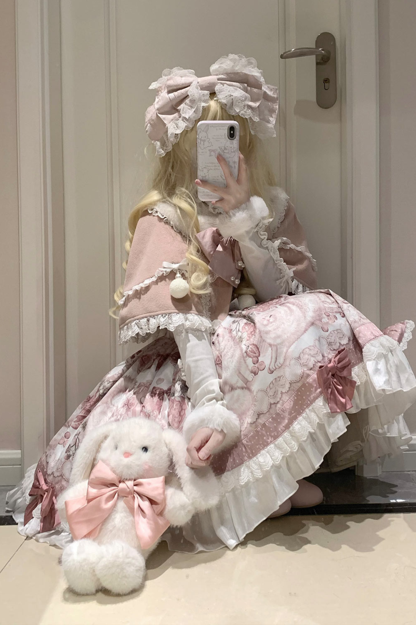 スイートキャットプリンセスロリータドレス+ショール