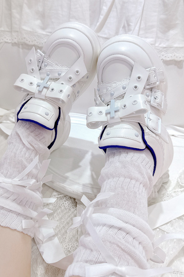 Ribbon Subculture Platform Shoes