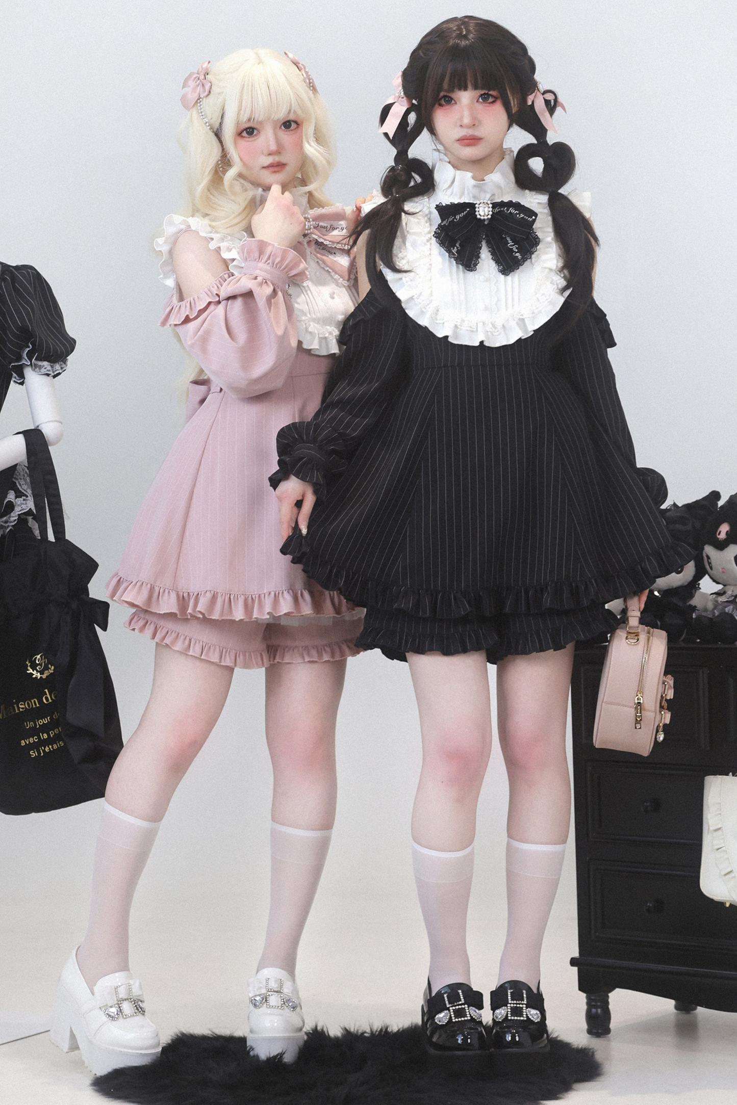 ローズプリンセスオフショルダーフリルリボントップス