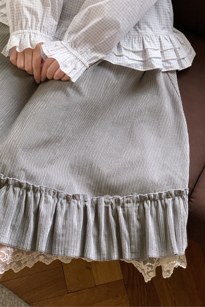 レトロレースフレアスカート