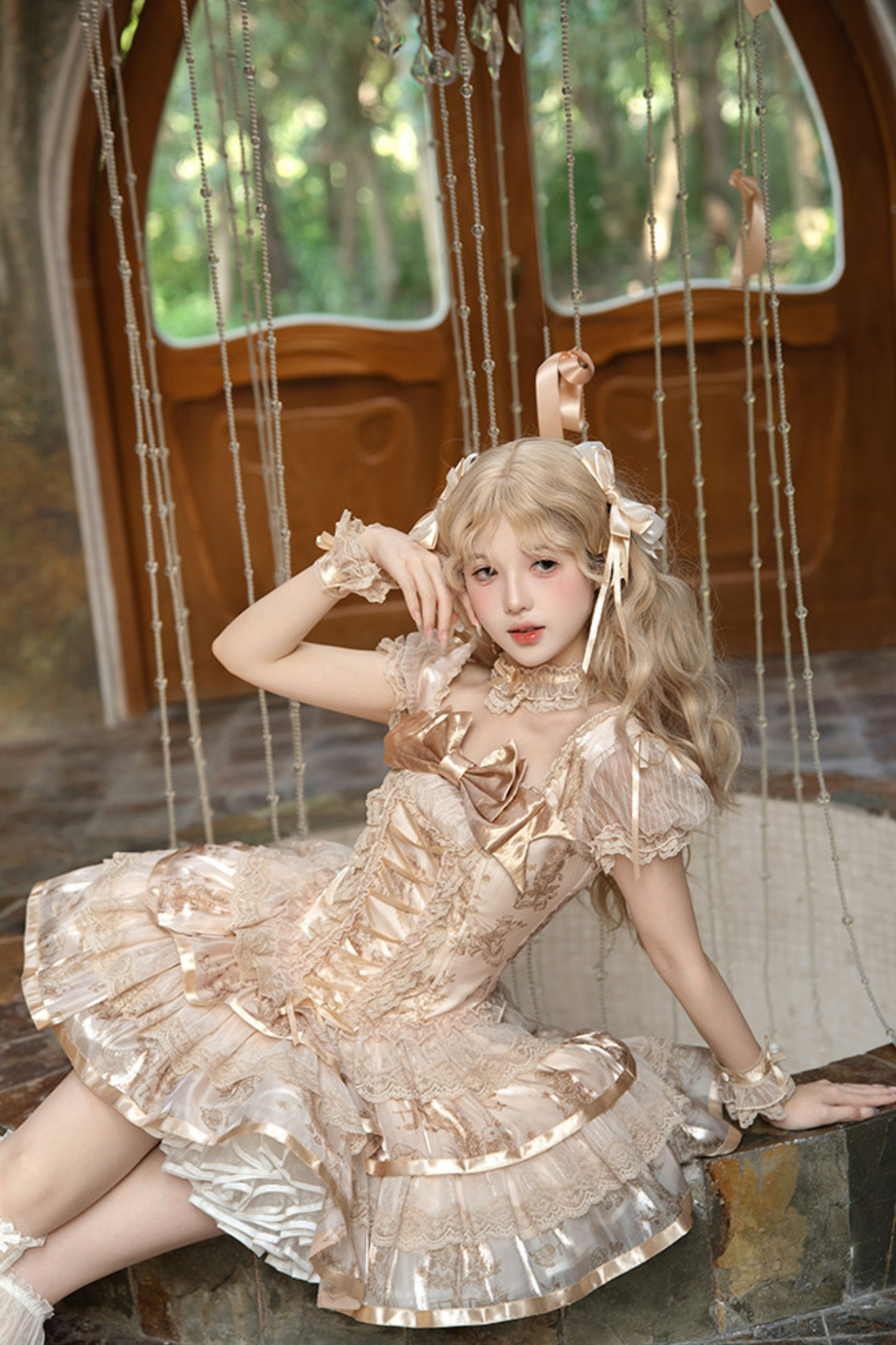 【4月3日予約締切】ギルデッドファンタジーロリータドレス+ジャンパースカート