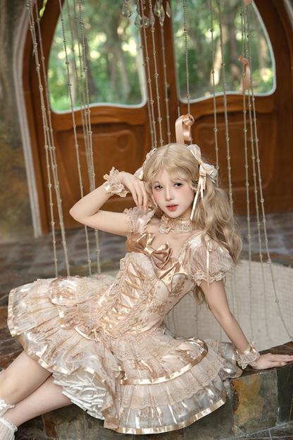 【4月3日予約締切】ギルデッドファンタジーロリータドレス+ジャンパースカート