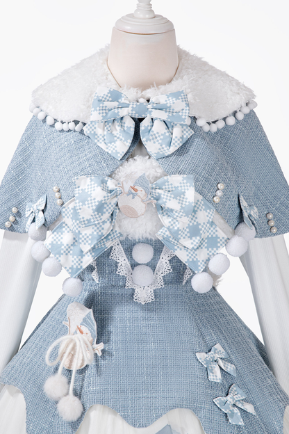 スノーアイランドロリータドレス+トップス+ショール