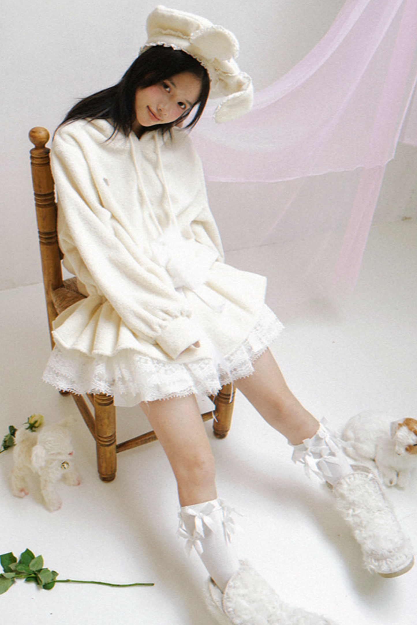 Plush Lace Angel Dress