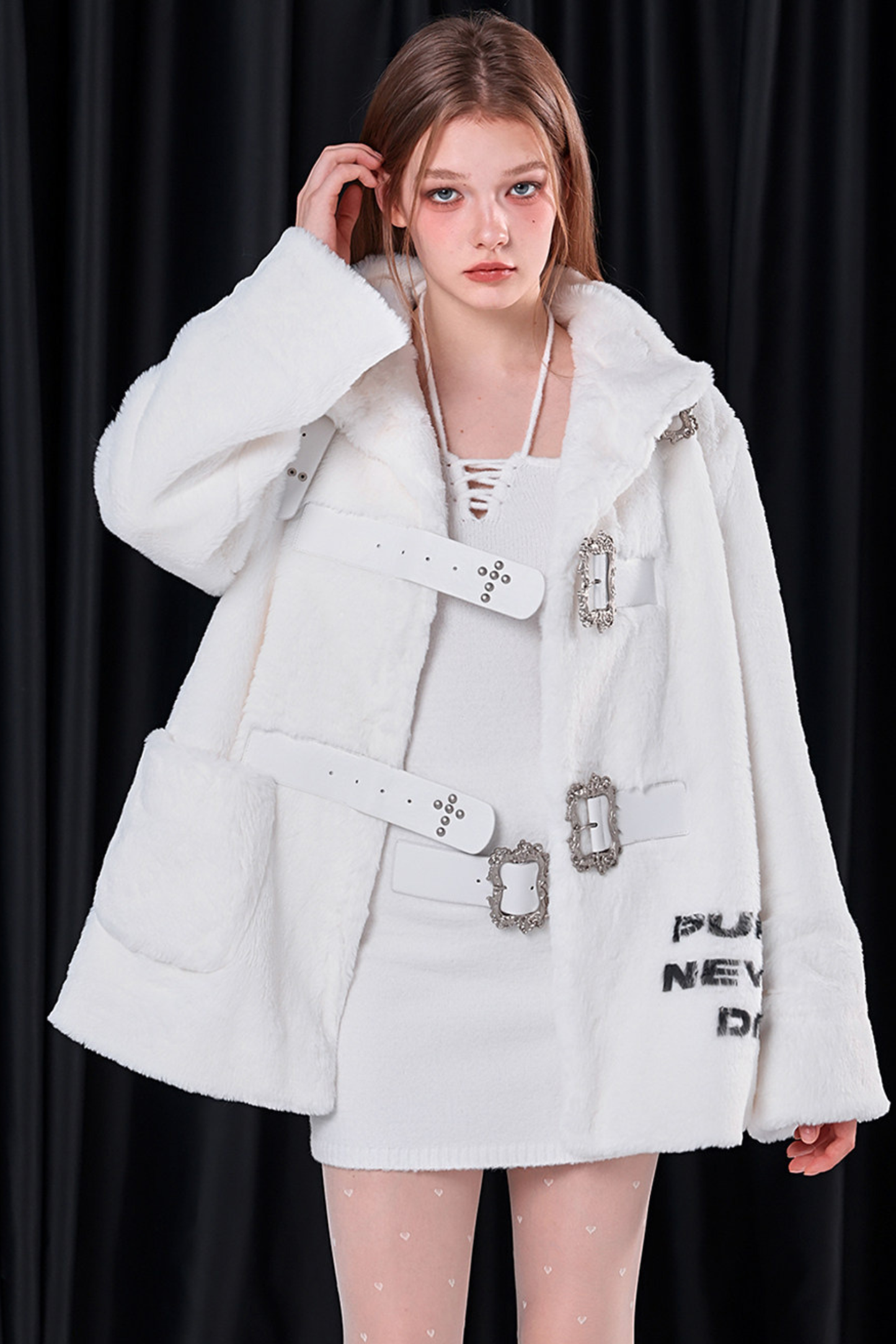 リベットカーブドスタンドカラコート