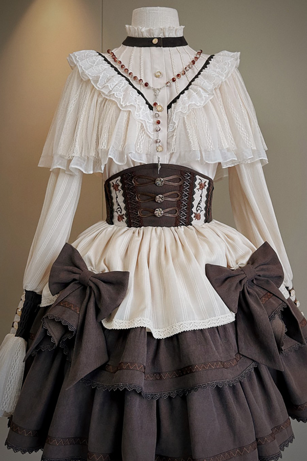 【予約商品】ロリータシャツ+フィッシュボーンスカート
