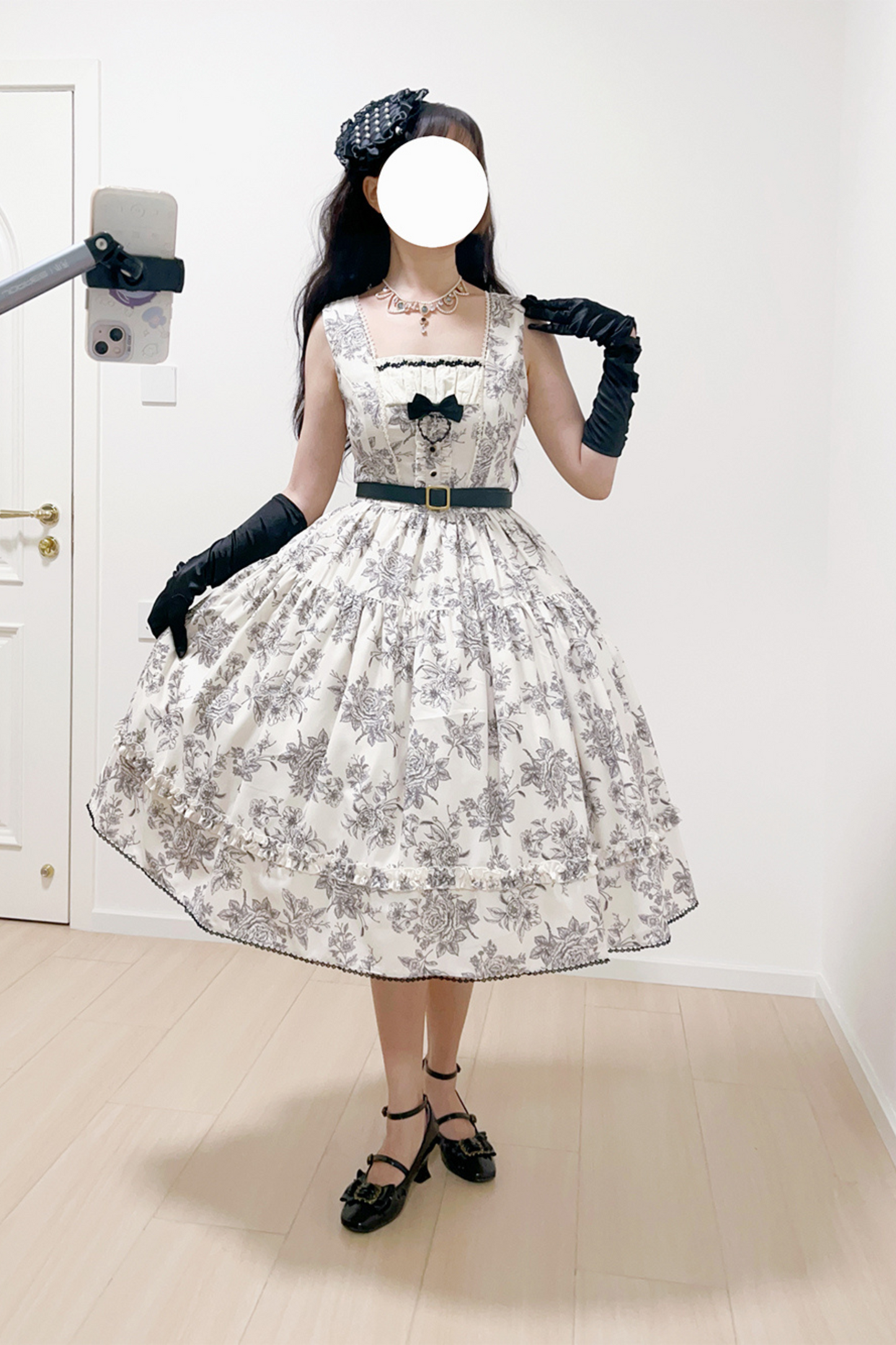 Sketch Wild Rose Elegant Lolita Jumperskirt
