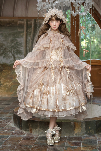 【4月3日予約締切】ファンタジーシアーフードロリータケープ