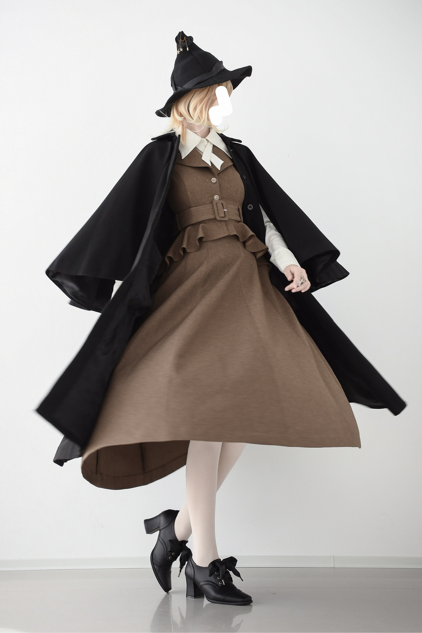 Umbrella Vintage Style Trailing Vest + Long Skirt + Short Skirt