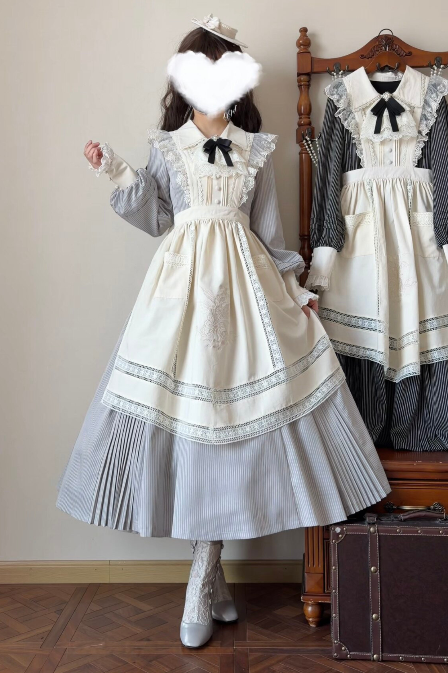 레트로 로리타 원피스 + 앞치마