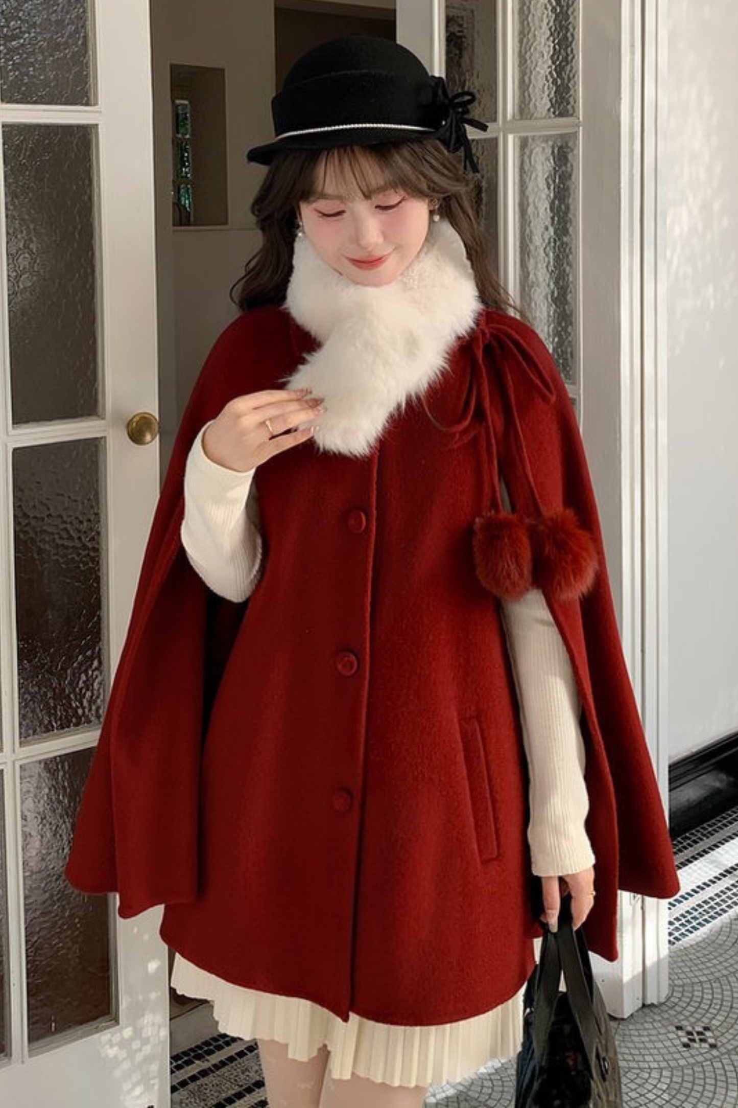 ガールスタイルケープコート