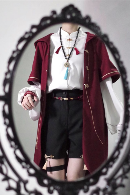 バニーフードプリンスアウター+シャツ+ショートパンツ