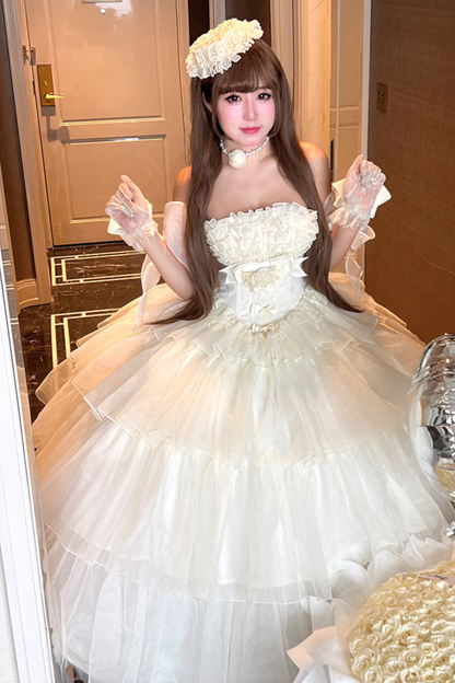 ファーストラブフローラルドレス+スリーブ