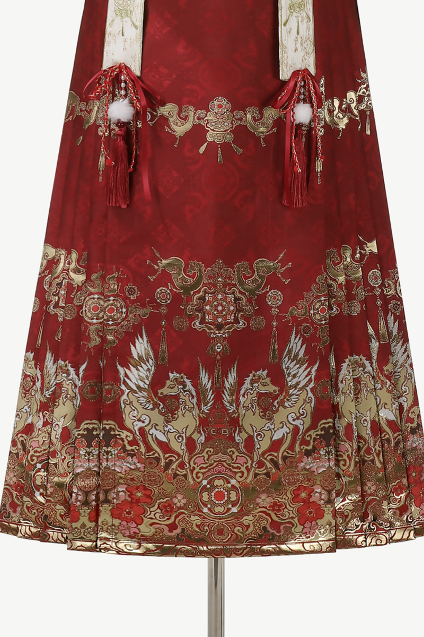 Gorgeous retro china top + skirt + vest + shoulders