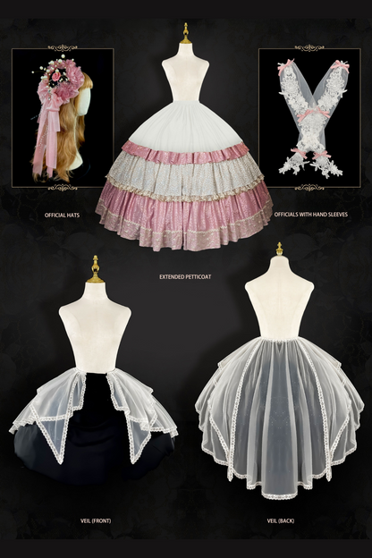 Anniversary Flower Fantasy Gorgeous Lolita Dress Full Set