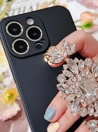 Korean style high-end rhinestone chain phone case