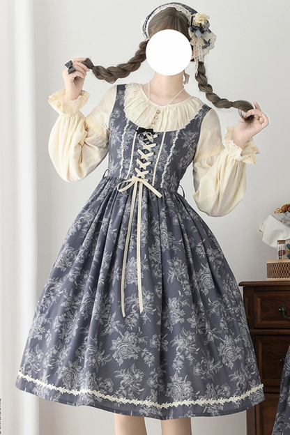 スケッチワイルドローズエレガントロリータドレス