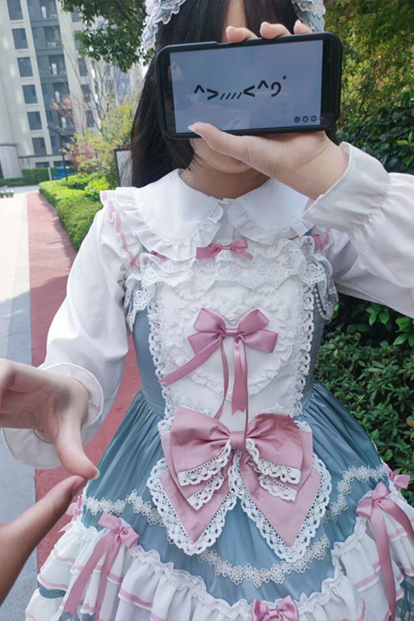 Lovely Heart Suspender Cake Dress + Headdress + Tail