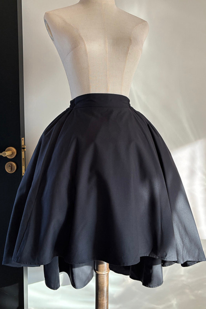 Gothic Puff Shoulder Blouse + Skirt